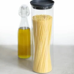 Stapelbar glasburk 0,6 liter, transparent