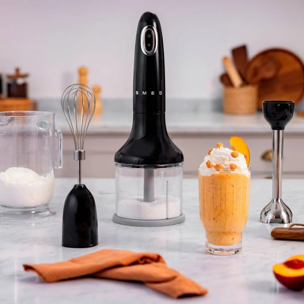 Stavmixer med tillbehör, vit