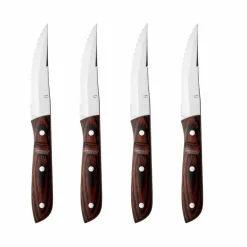 Steakkniv XL 4 st, trä/stål