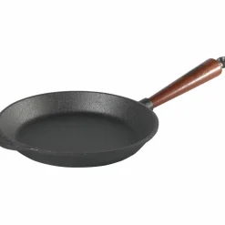 Stekpanna Gjutjärn 36 cm Trähandtag