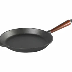Stekpanna Gjutjärn 36 cm Trähandtag