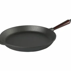 Stekpanna Gjutjärn 36 cm Trähandtag