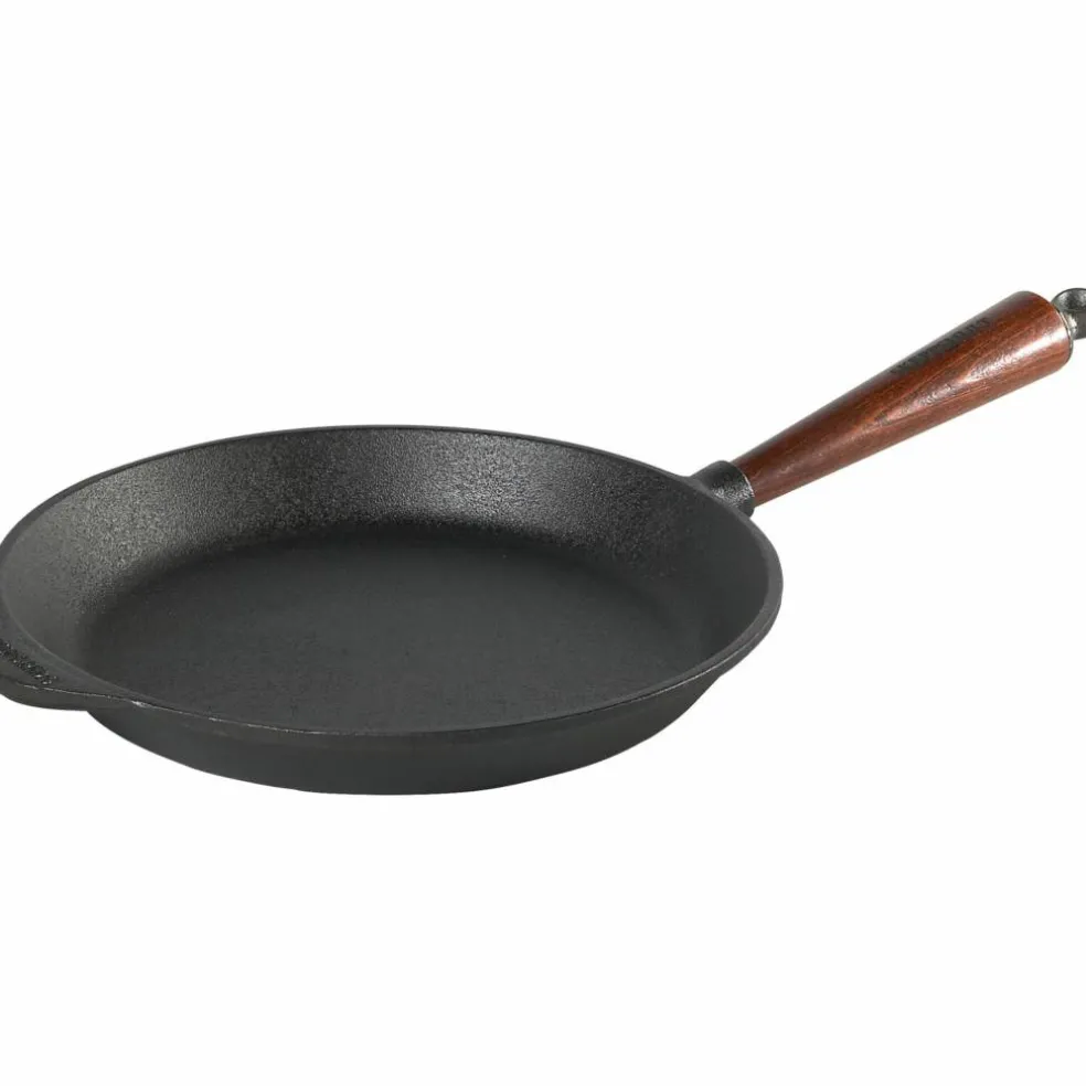Stekpanna Gjutjärn 36 cm Trähandtag