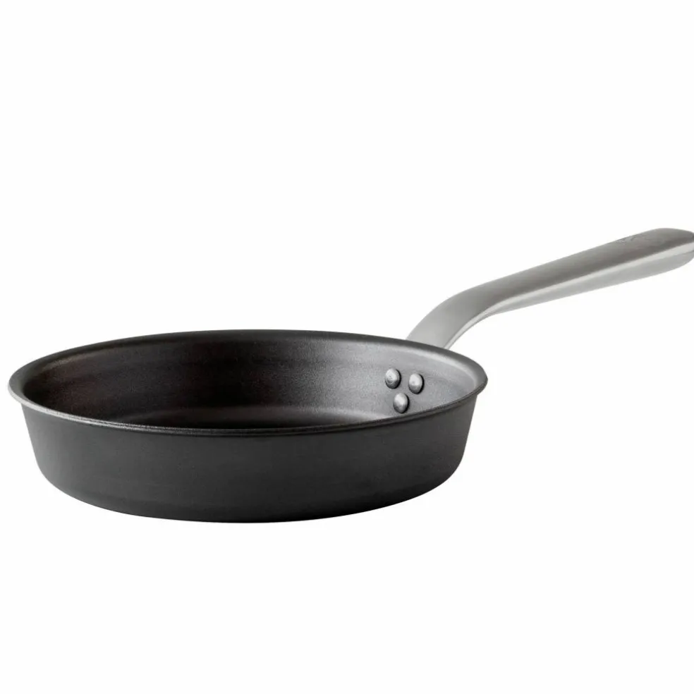Stekpanna, kolstål/rostfritt stål, Ø30 cm