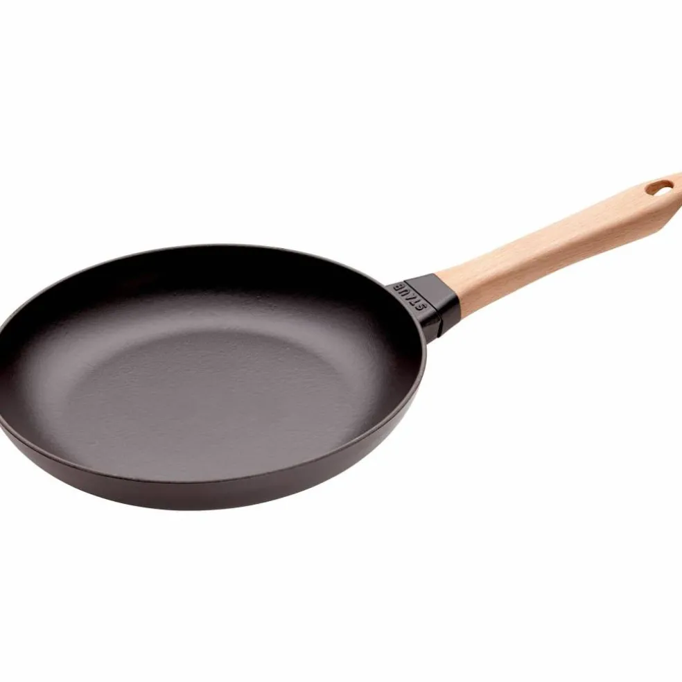 Stekpanna med ljust trähandtag 24 cm