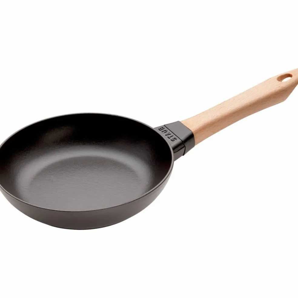 Stekpanna med ljust trähandtag 28 cm