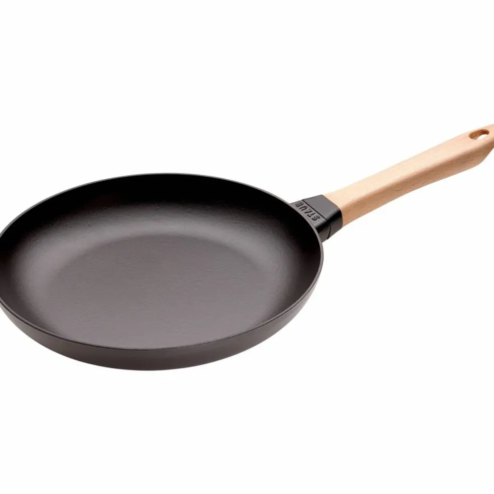 Stekpanna med ljust trähandtag 28 cm