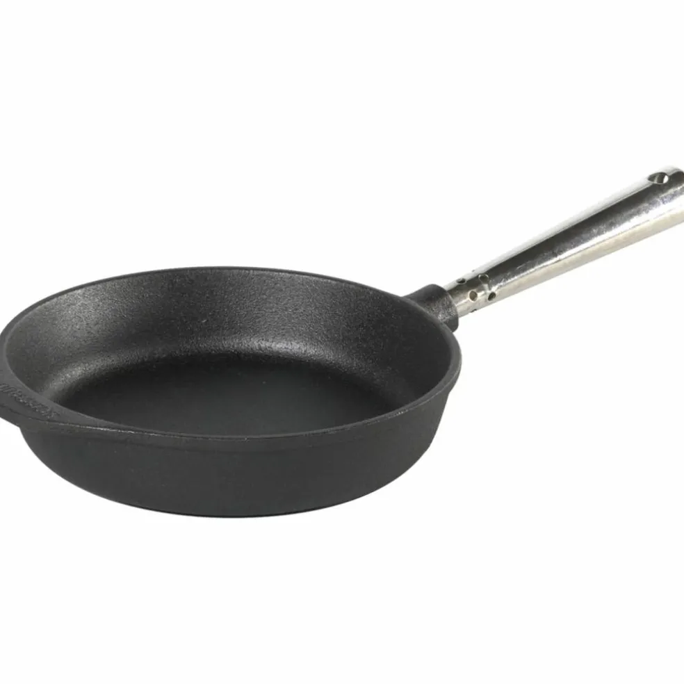 Stekpanna rak kant Gjutjärn 20 cmTrähandtag