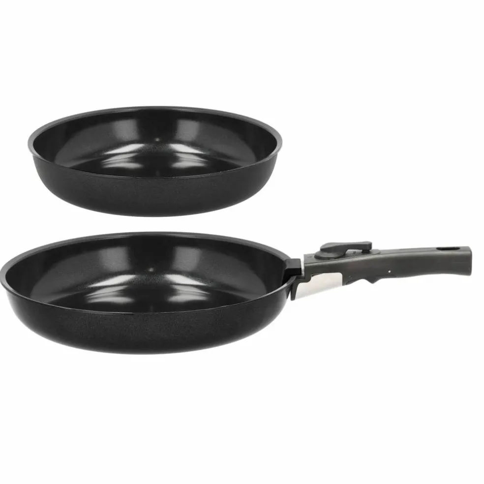 Stekpanneset med avtagbart handtag, 24+28 cm