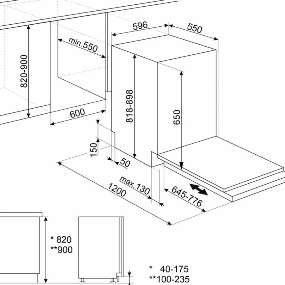 STL362DQ helintegrerad diskmaskin