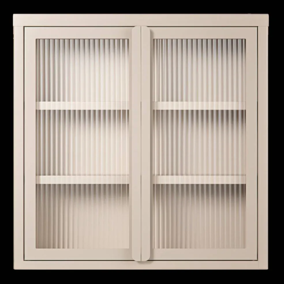 Store vägghängt vitrinskåp 60 x 60 cm, bordeaux