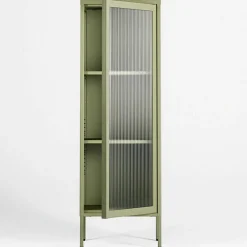 Store vitrinskåp 50 x 150 cm, antracit