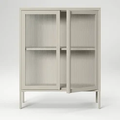 Store vitrinskåp 90 x 110 cm, bordeaux