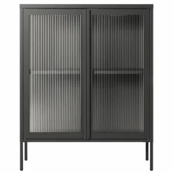 Store vitrinskåp 90 x 110 cm, bordeaux