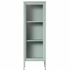 Store vitrinskåp 50 x 150 cm, pebble grey