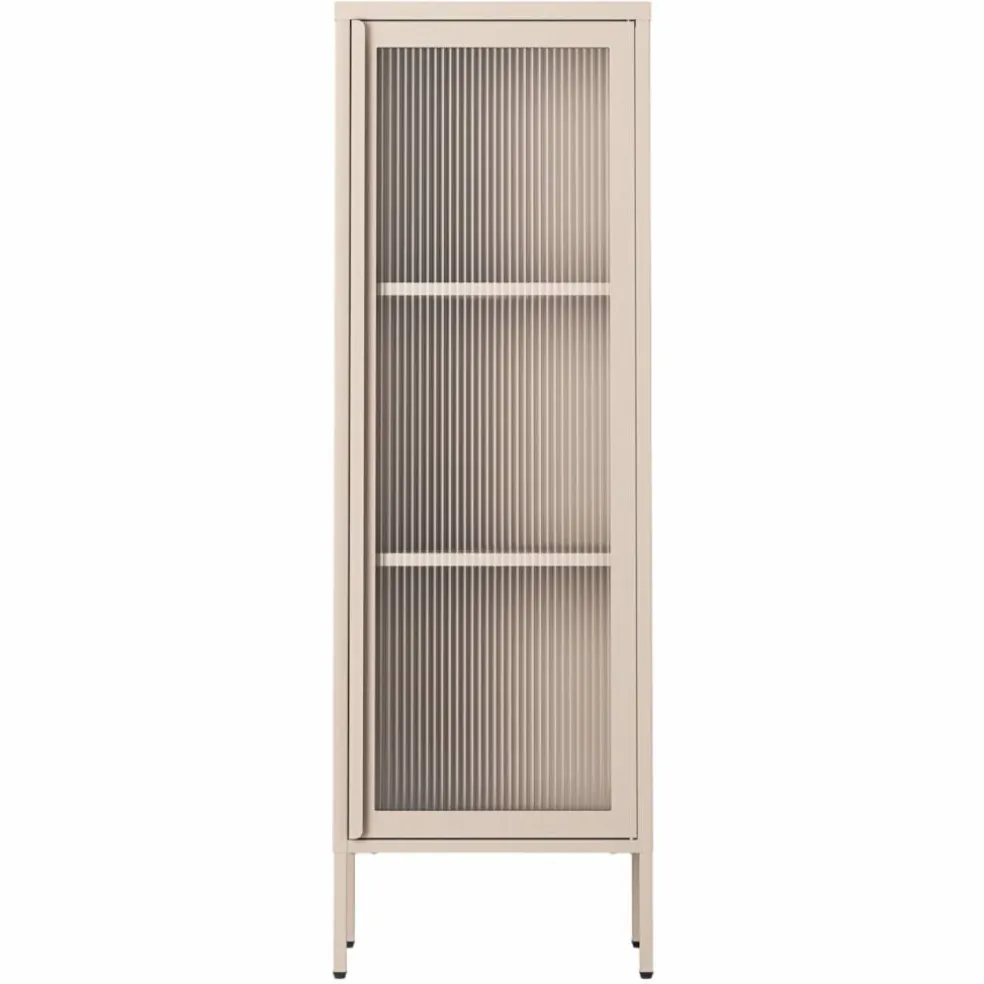 Store vitrinskåp 50 x 150 cm, pebble grey