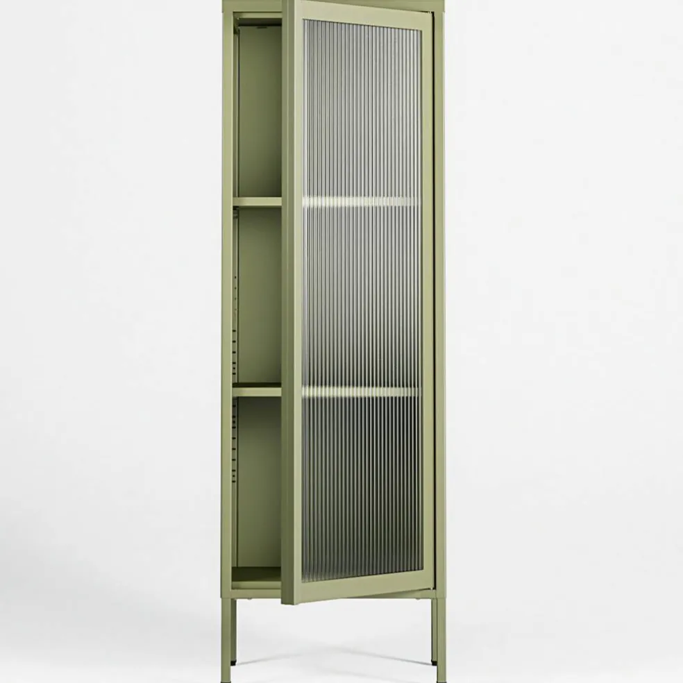 Store vitrinskåp 50 x 150 cm, slate grey