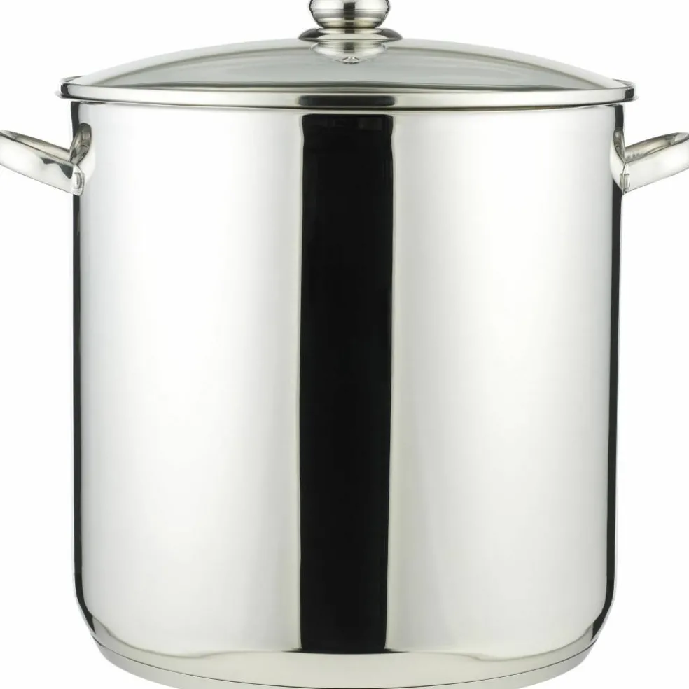 Stor Gryta 30 Liter Rostfrittmed Glaslock