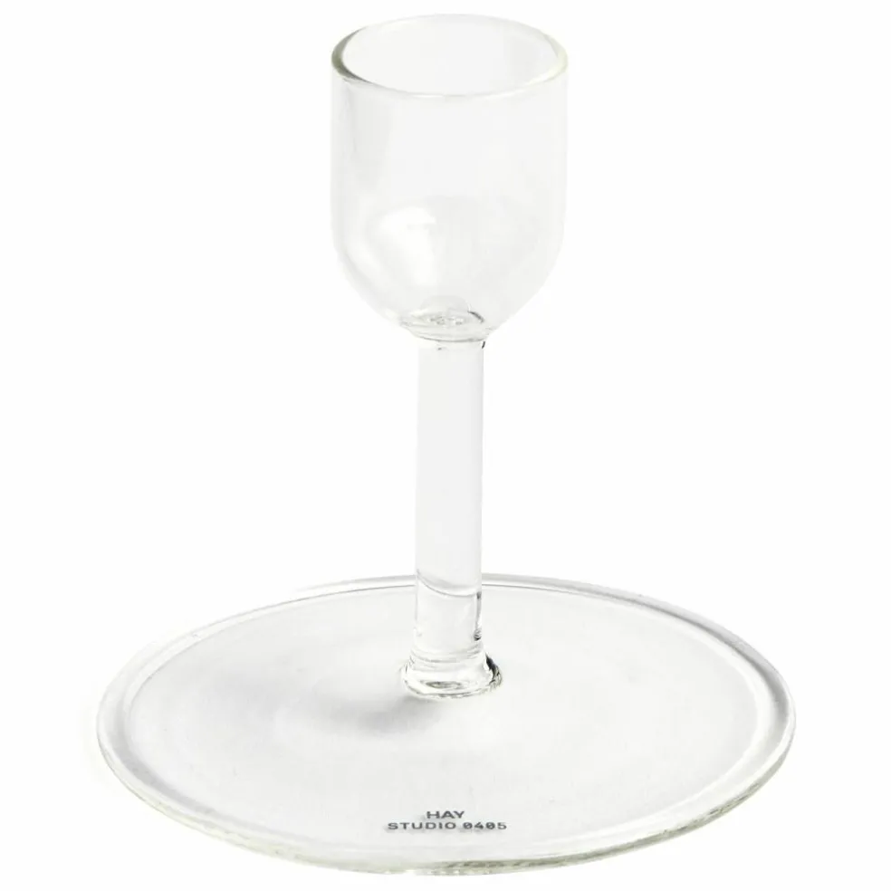 Straight ljusstake, clear