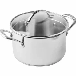 STS gryta med lock 24 cm/4,8 liter