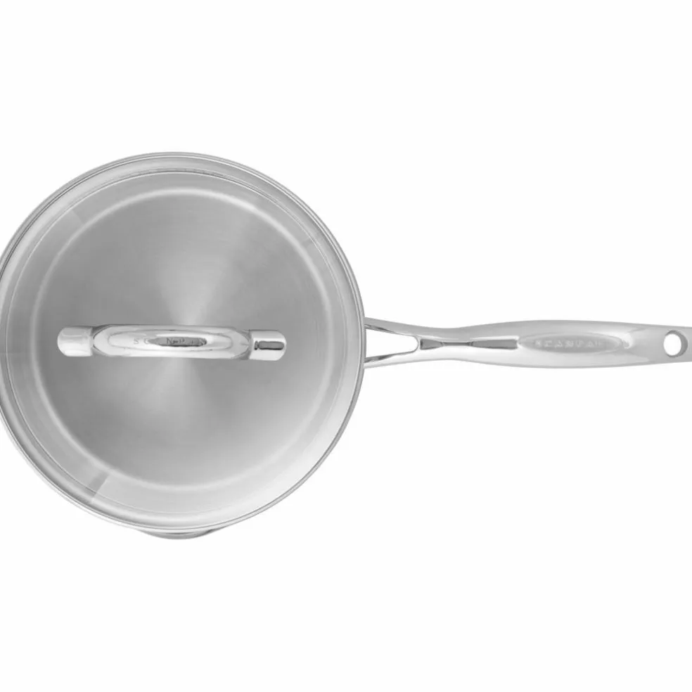 STS kastrull med lock 16 cm/1,8 liter, rostfritt stål