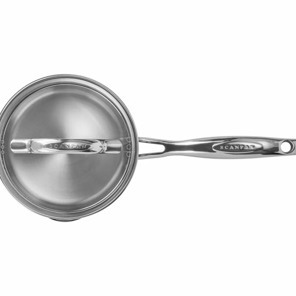 STS kastrull med lock 16 cm/1,8 liter, rostfritt stål