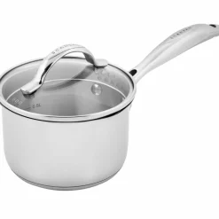 STS kastrull med lock 16 cm/1,8 liter, rostfritt stål