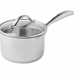 STS kastrull med lock 16 cm/1,8 liter, rostfritt stål