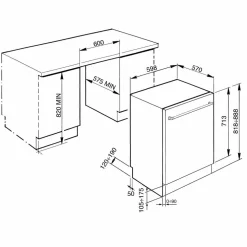 STX235CLLO underbyggd diskmaskin, rostfritt stål