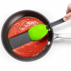 Supoon skedformad slickepott, svart/blå