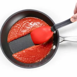 Supoon skedformad slickepott, svart/grön