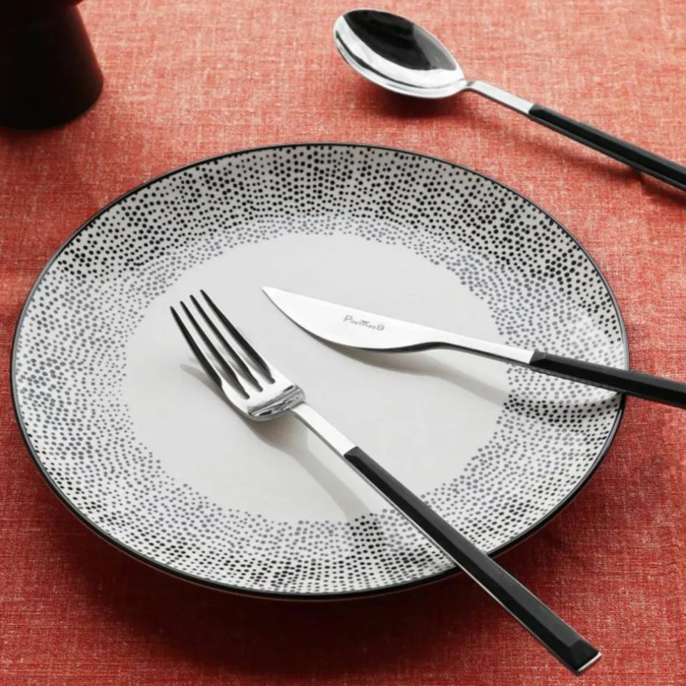 Sushi Anniversary bestickset 24 delar, svart/teak