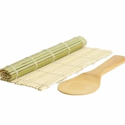 Sushimatta med sked, bambu