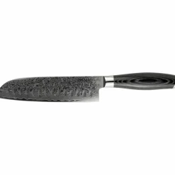 Svart Santokukniv Olivslipad, 18 cm
