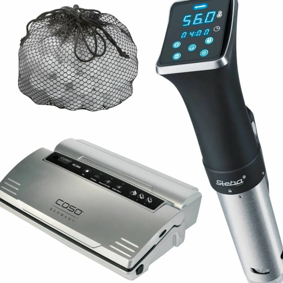SV80 WiFi Sous Vide + Caso VC 200 vakuumpackare