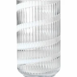 Swirl vas 25 cm, vit