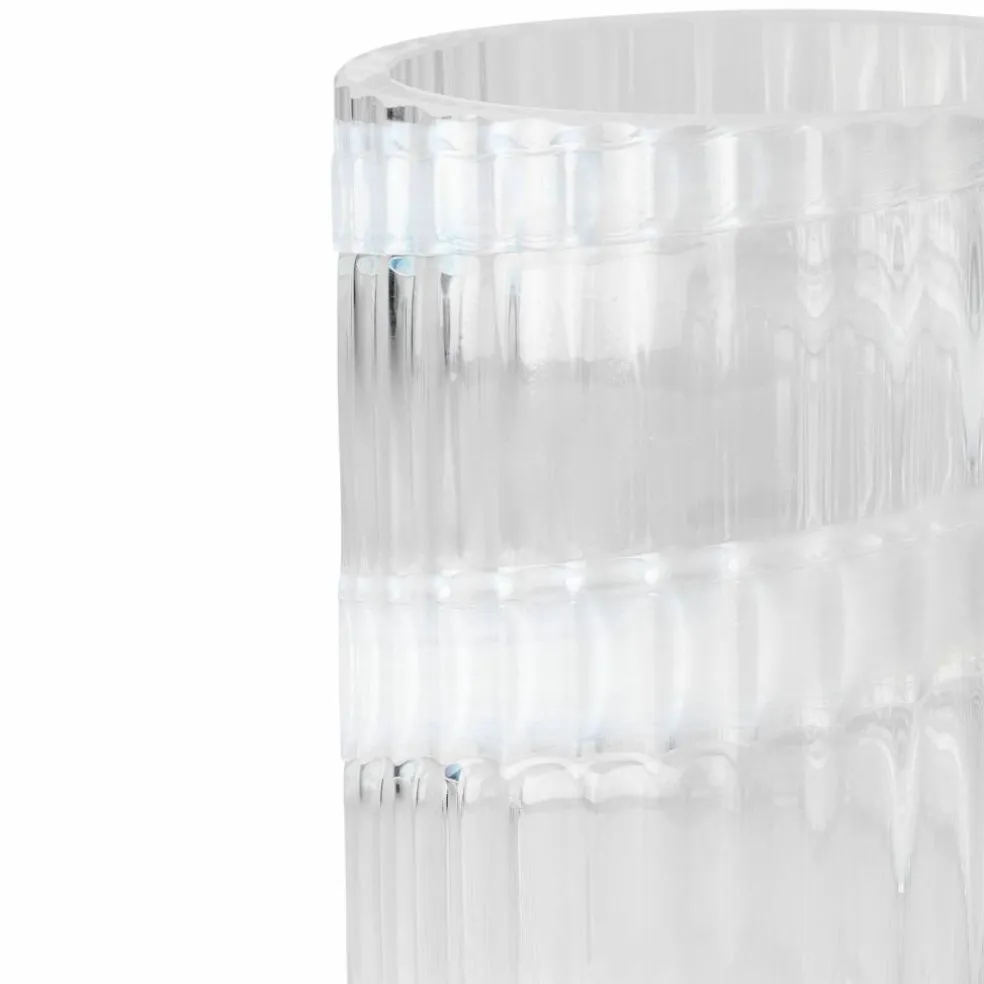 Swirl vas 25 cm, vit