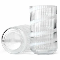 Swirl vas 25 cm, vit