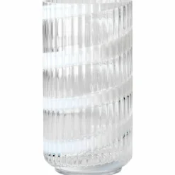 Swirl vas 25 cm, vit