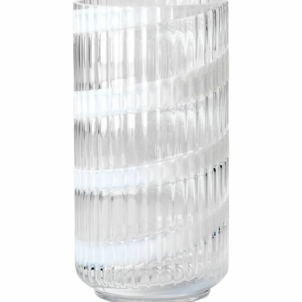Swirl vas 25 cm, vit