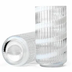 Swirl vas 25 cm, vit
