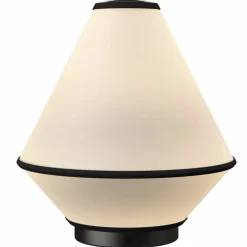 Tafta portabel bordslampa, svart/off-white