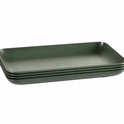 Tallrik medium 4-pack, sage green