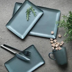 Tallrik Rektangulär 31,5 x 20 cm Northern green