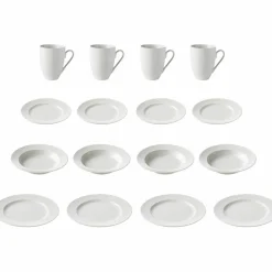 Tallriksset 16 delar vit