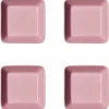 Teema fat 12 × 12 cm 4-pack, rosa