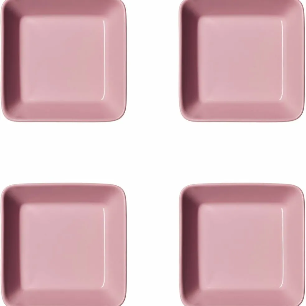 Teema fat 12 × 12 cm 4-pack, rosa