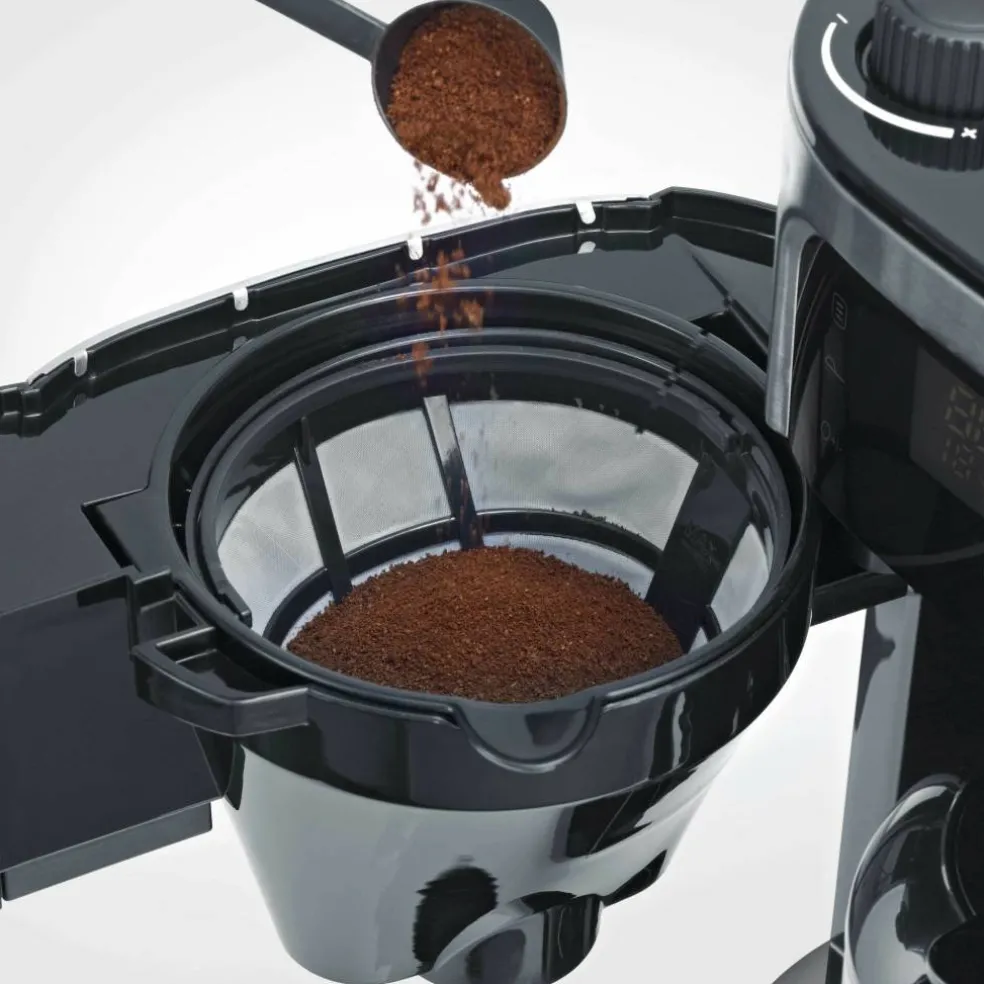 Termoskaffemaskin med inbyggd kvarn