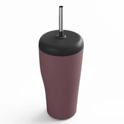 Termoskopp + sugrör, blå