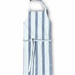 Textiles Garn Förkläde, blå/vit